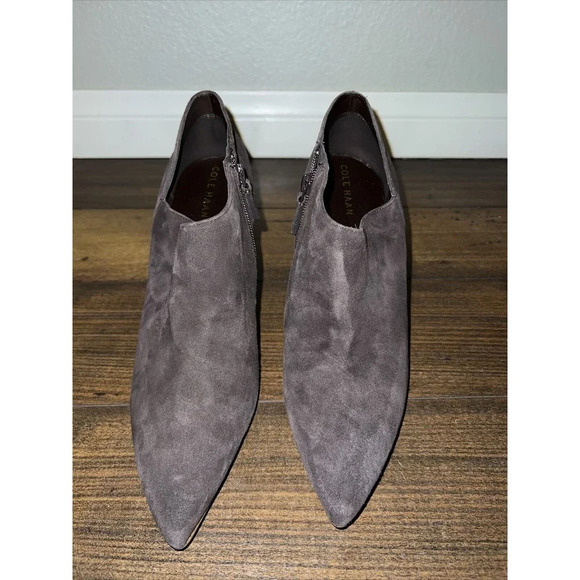 Cole Haan Vestry Bootie Brown Suede  Booties Womens Size 11B - Picture 2 of 7